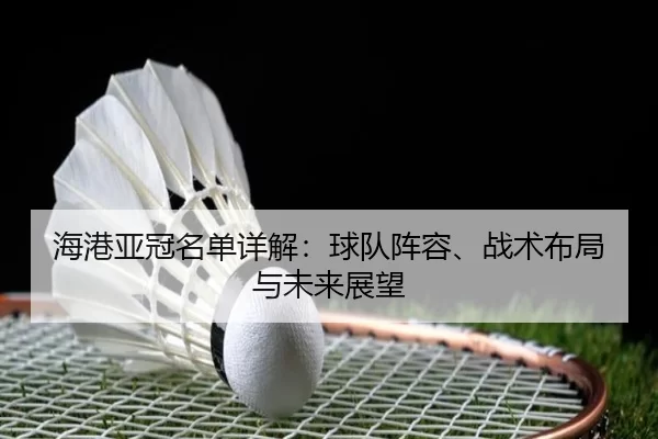 海港亚冠名单详解：球队阵容、战术布局与未来展望